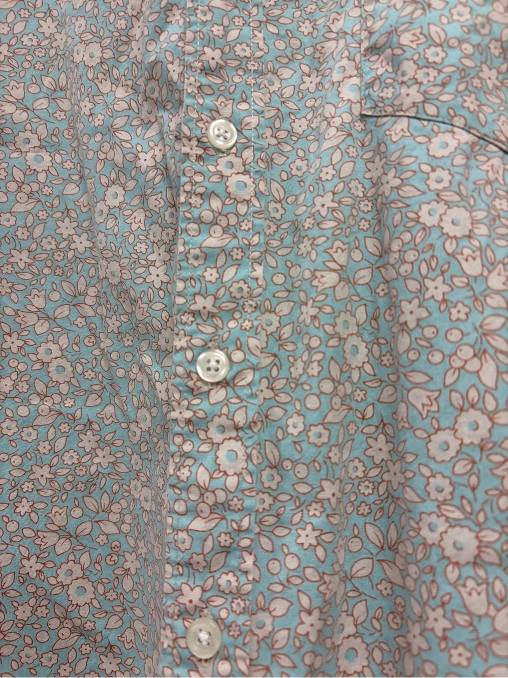 J. Crew Flex Men’s Light Mint Floral Button-Down Shirt Large